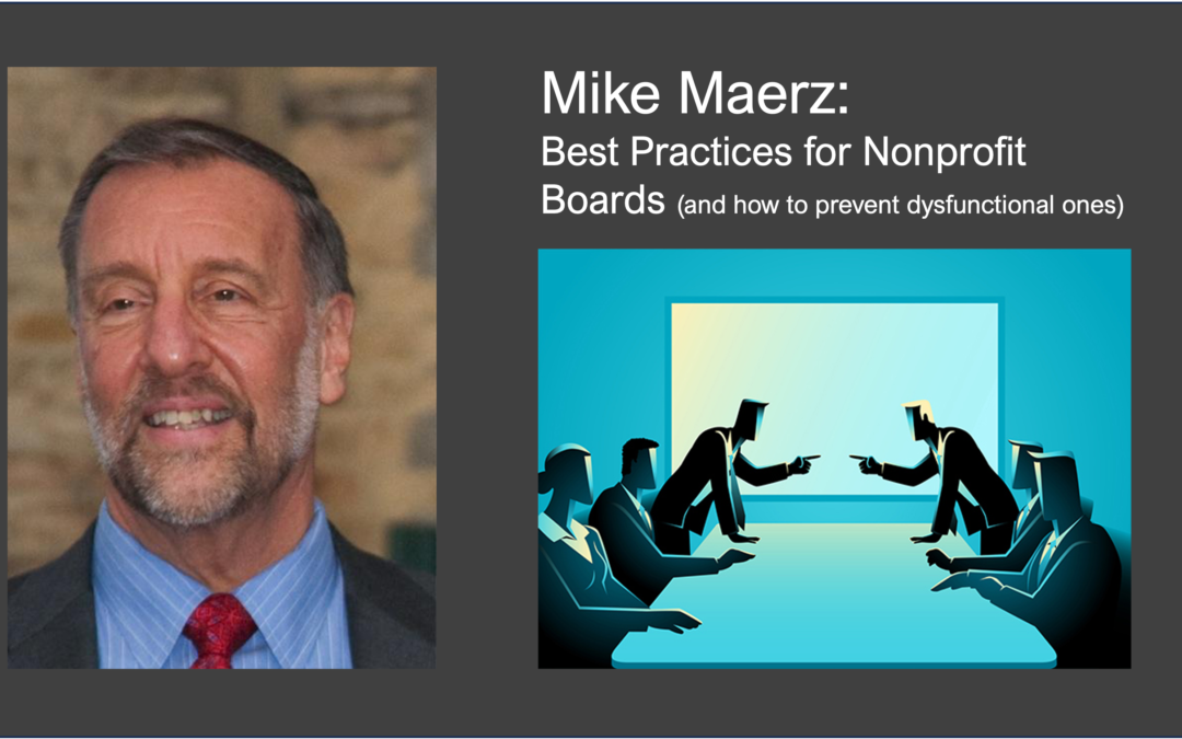 Mike Maerz: Navigating Nonprofit Boards